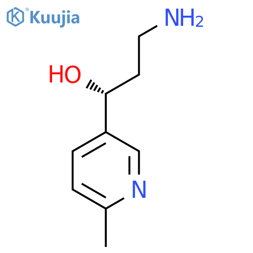 (1R)-3-amino-1-(6-methylpyridin-3-yl)propan-1-ol structure