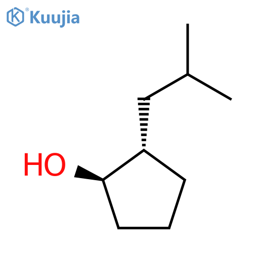 rac-(1R,2S)-2-(2-methylpropyl)cyclopentan-1-ol structure