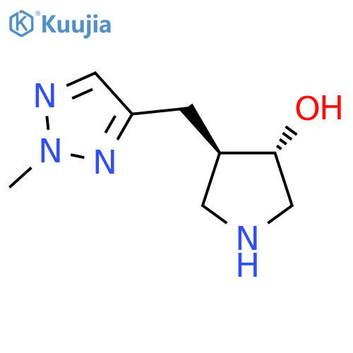 rac-(3R,4S)-4-(2-methyl-2H-1,2,3-triazol-4-yl)methylpyrrolidin-3-ol structure