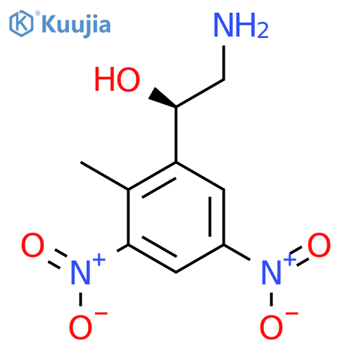 (1R)-2-amino-1-(2-methyl-3,5-dinitrophenyl)ethan-1-ol structure