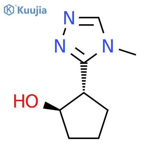 rac-(1R,2S)-2-(4-methyl-4H-1,2,4-triazol-3-yl)cyclopentan-1-ol structure
