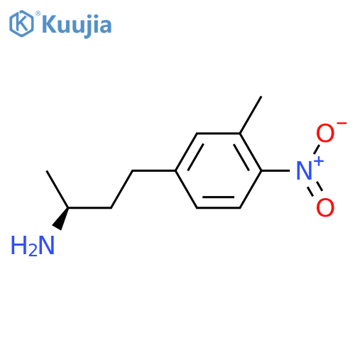 (2S)-4-(3-methyl-4-nitrophenyl)butan-2-amine structure
