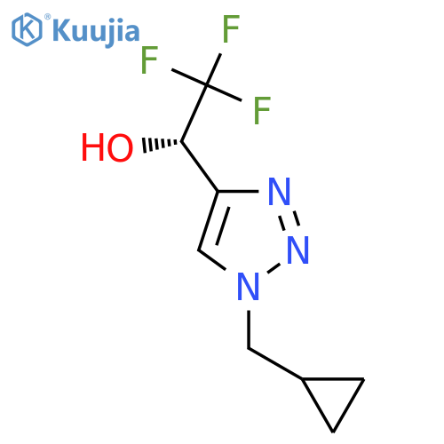 (1S)-1-1-(cyclopropylmethyl)-1H-1,2,3-triazol-4-yl-2,2,2-trifluoroethan-1-ol structure