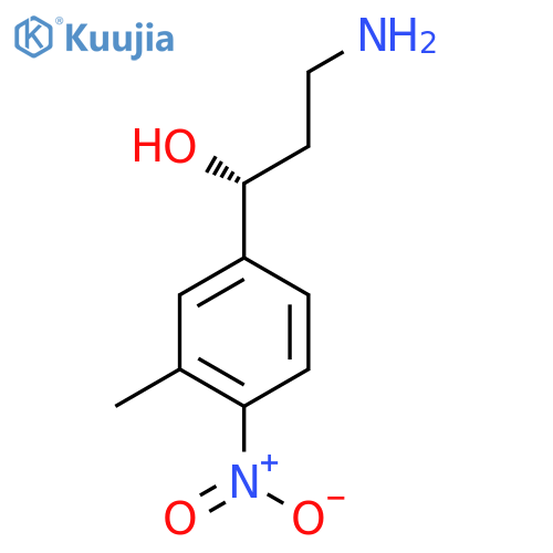 (1R)-3-amino-1-(3-methyl-4-nitrophenyl)propan-1-ol structure