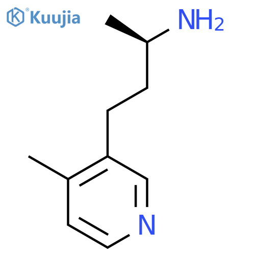 (2R)-4-(4-methylpyridin-3-yl)butan-2-amine structure