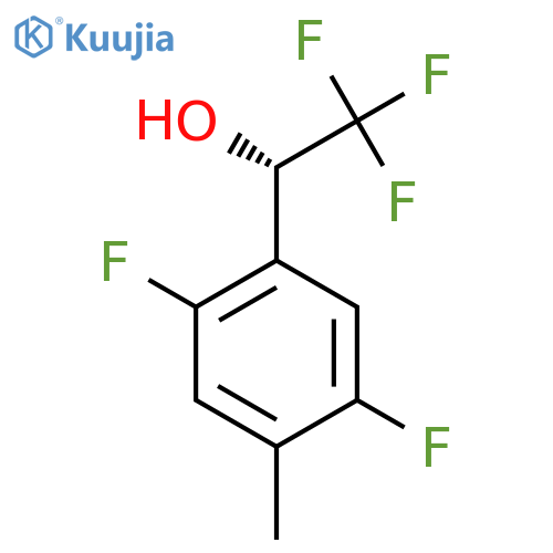 (1S)-1-(2,5-difluoro-4-methylphenyl)-2,2,2-trifluoroethan-1-ol structure
