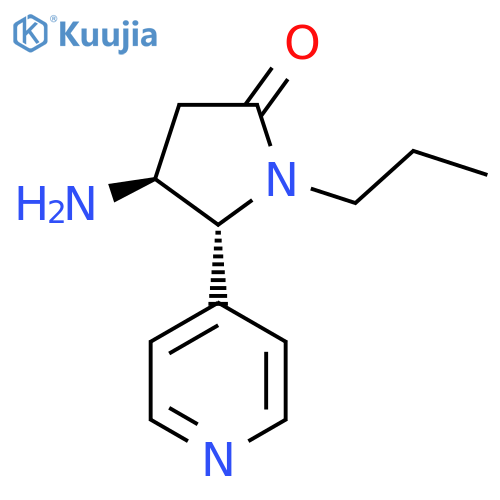 4-amino-1-propyl-5-(pyridin-4-yl)pyrrolidin-2-one structure