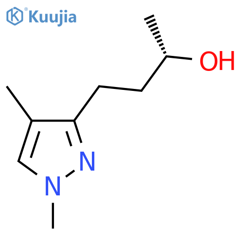 (2S)-4-(1,4-dimethyl-1H-pyrazol-3-yl)butan-2-ol structure