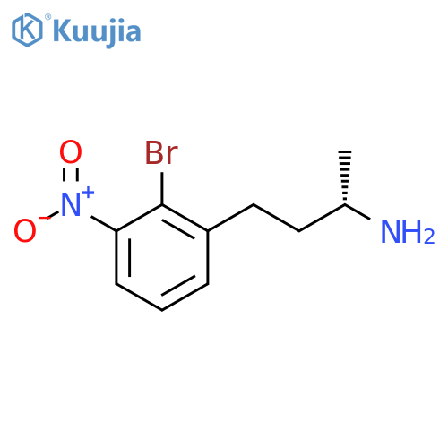 (2S)-4-(2-bromo-3-nitrophenyl)butan-2-amine structure