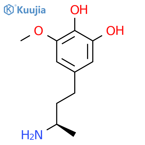 5-(3R)-3-aminobutyl-3-methoxybenzene-1,2-diol structure