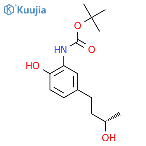 tert-butyl N-{2-hydroxy-5-(3S)-3-hydroxybutylphenyl}carbamate structure