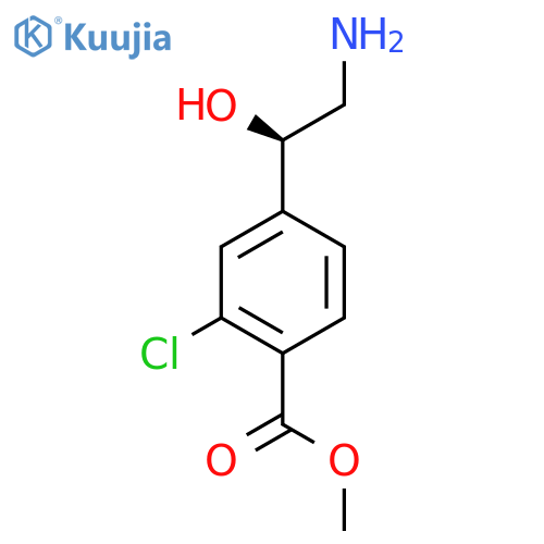 methyl 4-(1R)-2-amino-1-hydroxyethyl-2-chlorobenzoate structure