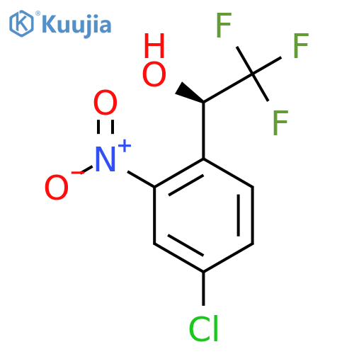 (1R)-1-(4-chloro-2-nitrophenyl)-2,2,2-trifluoroethan-1-ol structure