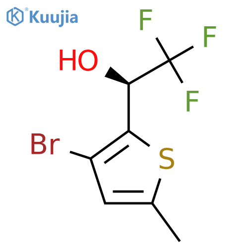 (1S)-1-(3-bromo-5-methylthiophen-2-yl)-2,2,2-trifluoroethan-1-ol structure