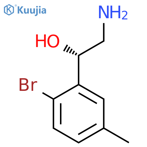(1S)-2-amino-1-(2-bromo-5-methylphenyl)ethan-1-ol structure
