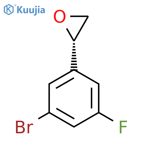 (2S)-2-(3-bromo-5-fluorophenyl)oxirane structure