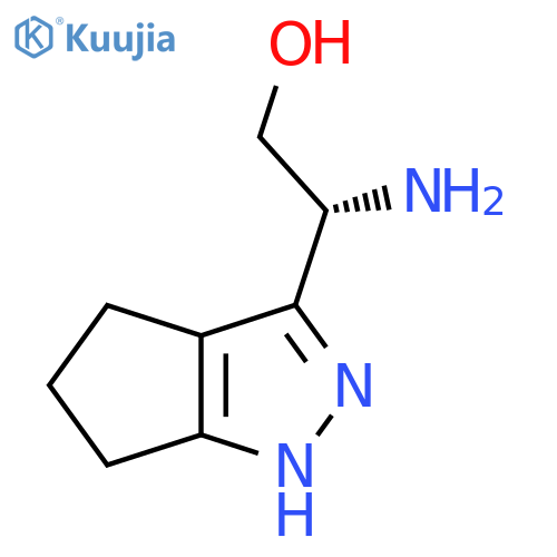 (2R)-2-amino-2-{1H,4H,5H,6H-cyclopentacpyrazol-3-yl}ethan-1-ol structure