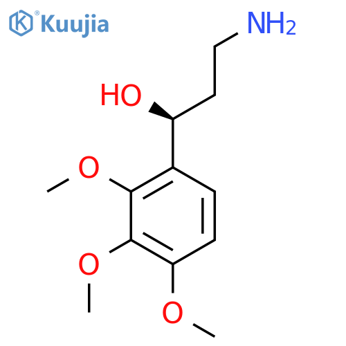 (1S)-3-amino-1-(2,3,4-trimethoxyphenyl)propan-1-ol structure