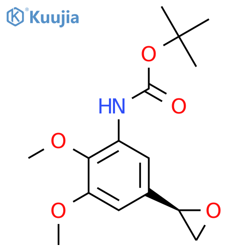 tert-butyl N-{2,3-dimethoxy-5-(2R)-oxiran-2-ylphenyl}carbamate structure