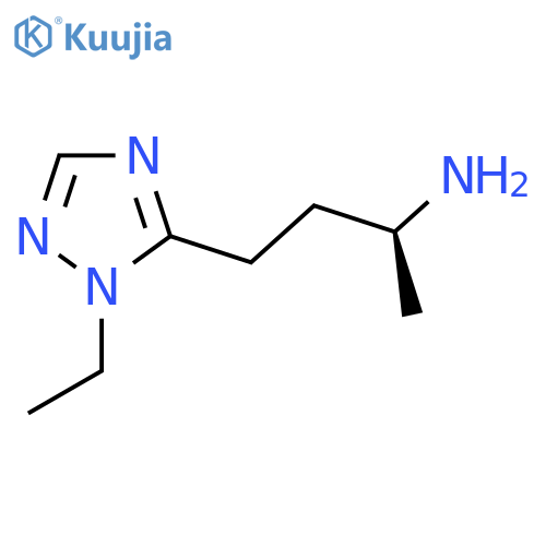 (2S)-4-(1-ethyl-1H-1,2,4-triazol-5-yl)butan-2-amine structure