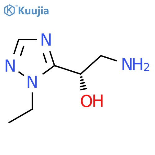 (1S)-2-amino-1-(1-ethyl-1H-1,2,4-triazol-5-yl)ethan-1-ol structure