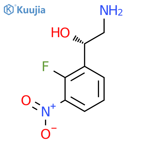 (1S)-2-amino-1-(2-fluoro-3-nitrophenyl)ethan-1-ol structure