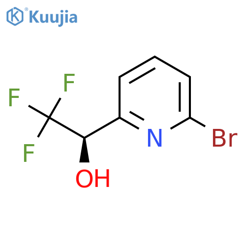 (1R)-1-(6-bromopyridin-2-yl)-2,2,2-trifluoroethan-1-ol structure