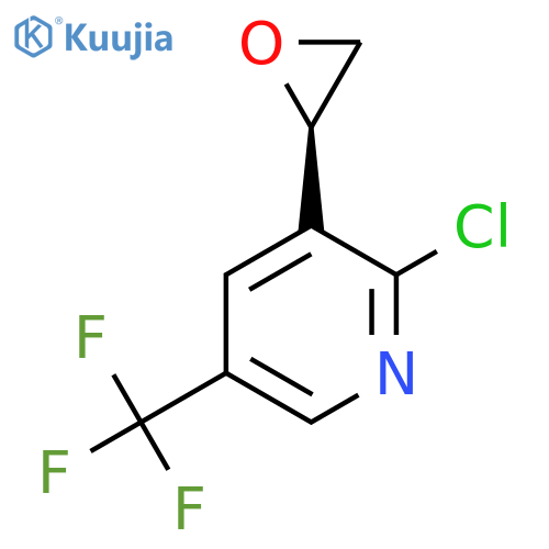 2-chloro-3-(2R)-oxiran-2-yl-5-(trifluoromethyl)pyridine structure