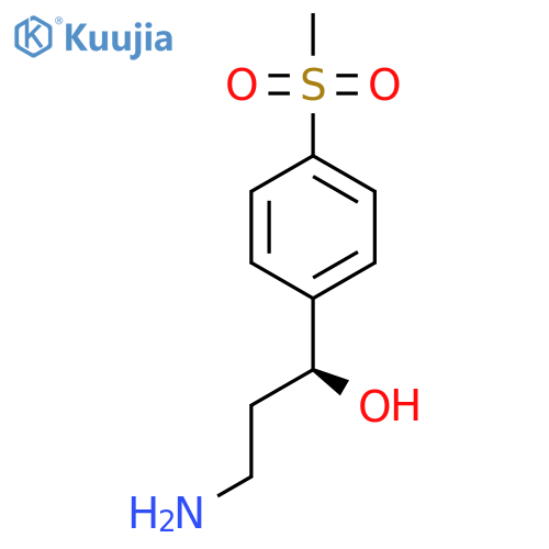(1S)-3-amino-1-(4-methanesulfonylphenyl)propan-1-ol structure