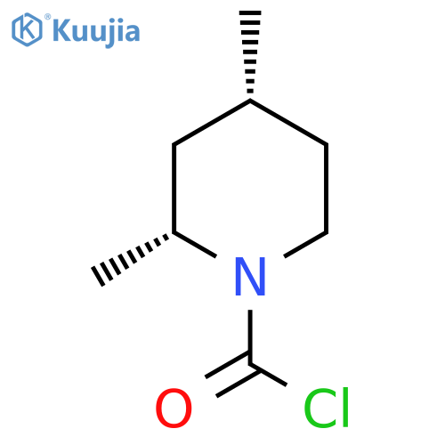 2,4-dimethylpiperidine-1-carbonyl chloride structure