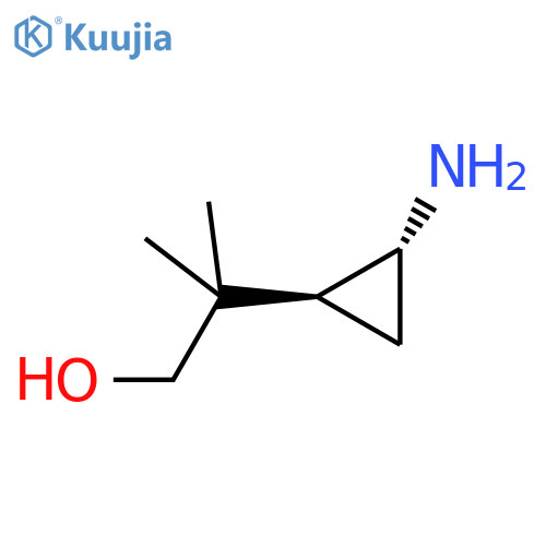 rac-2-(1R,2S)-2-aminocyclopropyl-2-methylpropan-1-ol structure