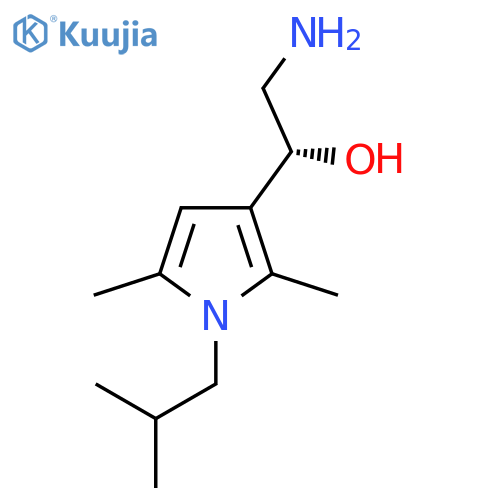 (1R)-2-amino-1-2,5-dimethyl-1-(2-methylpropyl)-1H-pyrrol-3-ylethan-1-ol structure