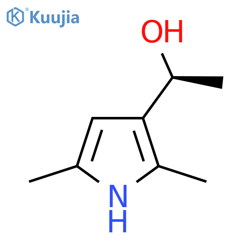 (1S)-1-(2,5-dimethyl-1H-pyrrol-3-yl)ethan-1-ol structure