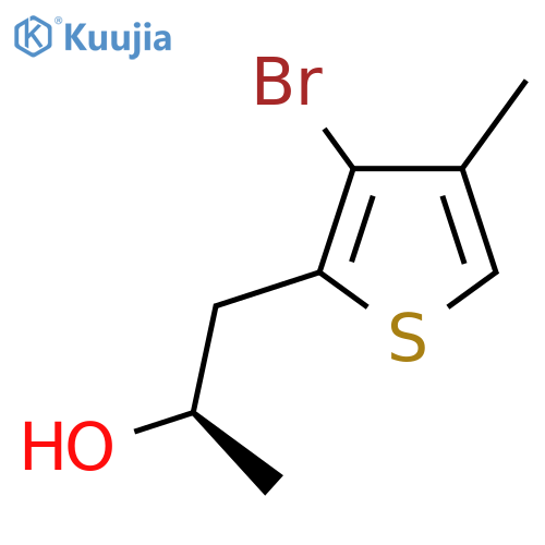 (2R)-1-(3-bromo-4-methylthiophen-2-yl)propan-2-ol structure