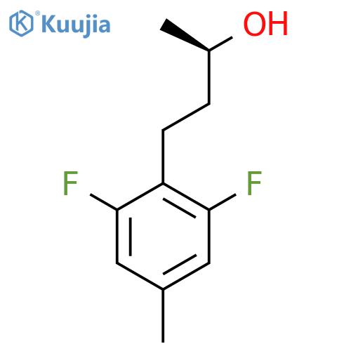 (2R)-4-(2,6-difluoro-4-methylphenyl)butan-2-ol structure