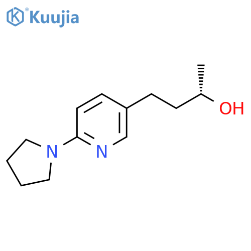 (2S)-4-6-(pyrrolidin-1-yl)pyridin-3-ylbutan-2-ol structure