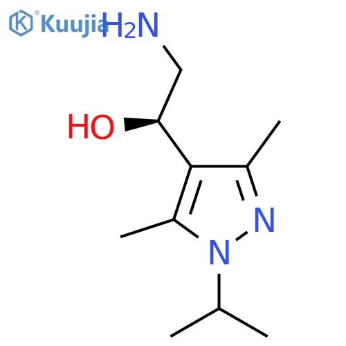 (1R)-2-amino-1-3,5-dimethyl-1-(propan-2-yl)-1H-pyrazol-4-ylethan-1-ol structure
