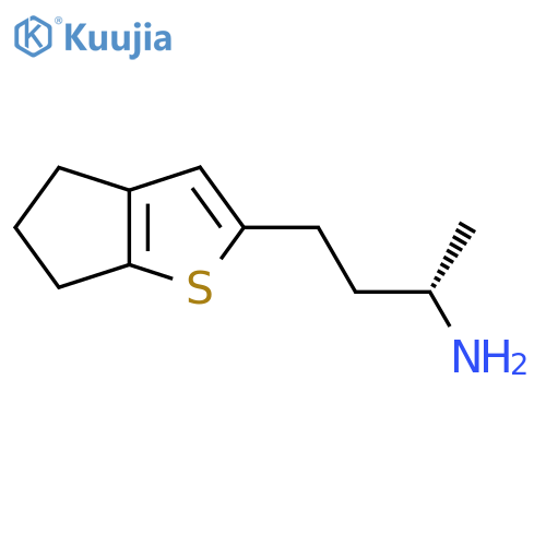 (2S)-4-{4H,5H,6H-cyclopentabthiophen-2-yl}butan-2-amine structure