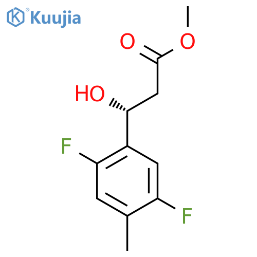methyl (3R)-3-(2,5-difluoro-4-methylphenyl)-3-hydroxypropanoate structure