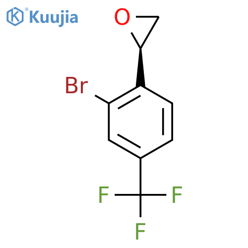 (2R)-2-2-bromo-4-(trifluoromethyl)phenyloxirane structure