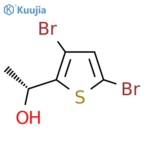 (1R)-1-(3,5-dibromothiophen-2-yl)ethan-1-ol structure