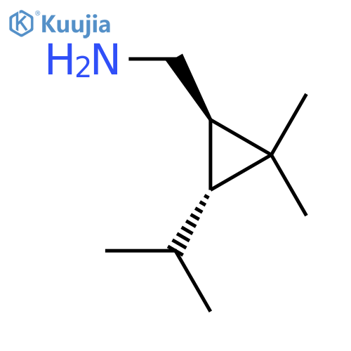rac-(1R,3R)-2,2-dimethyl-3-(propan-2-yl)cyclopropylmethanamine structure