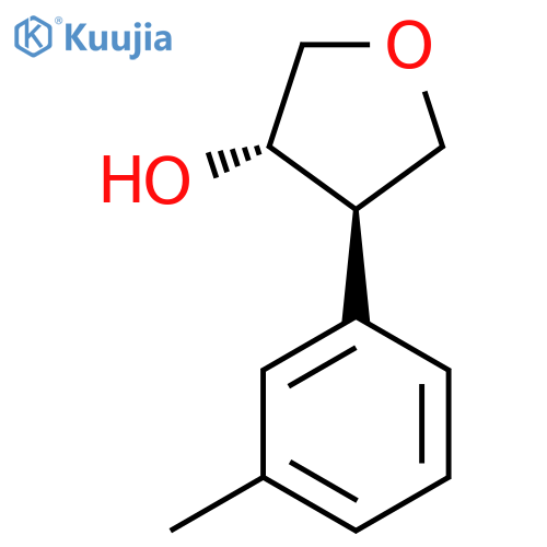 rac-(3R,4S)-4-(3-methylphenyl)oxolan-3-ol structure