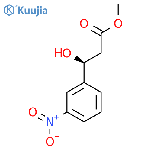 methyl (3S)-3-hydroxy-3-(3-nitrophenyl)propanoate structure