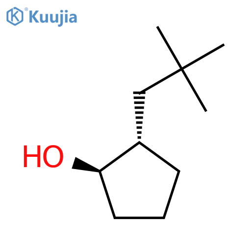 rac-(1R,2S)-2-(2,2-dimethylpropyl)cyclopentan-1-ol structure