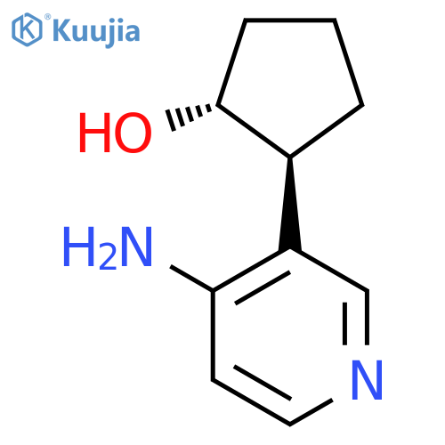 rac-(1R,2S)-2-(4-aminopyridin-3-yl)cyclopentan-1-ol structure
