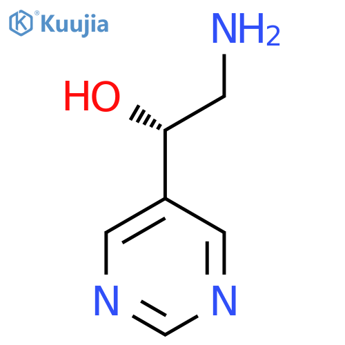 (1S)-2-amino-1-(pyrimidin-5-yl)ethan-1-ol structure