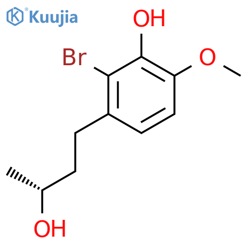 2-bromo-3-(3R)-3-hydroxybutyl-6-methoxyphenol structure