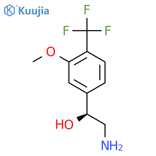 (1S)-2-amino-1-3-methoxy-4-(trifluoromethyl)phenylethan-1-ol structure