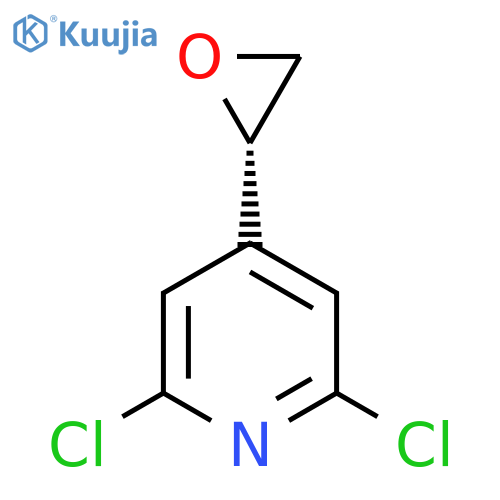2,6-dichloro-4-(2S)-oxiran-2-ylpyridine structure